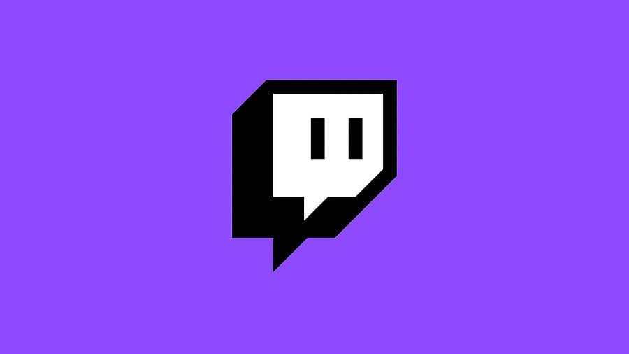 Twitch's purple, white, and black Twitch Glitch logo