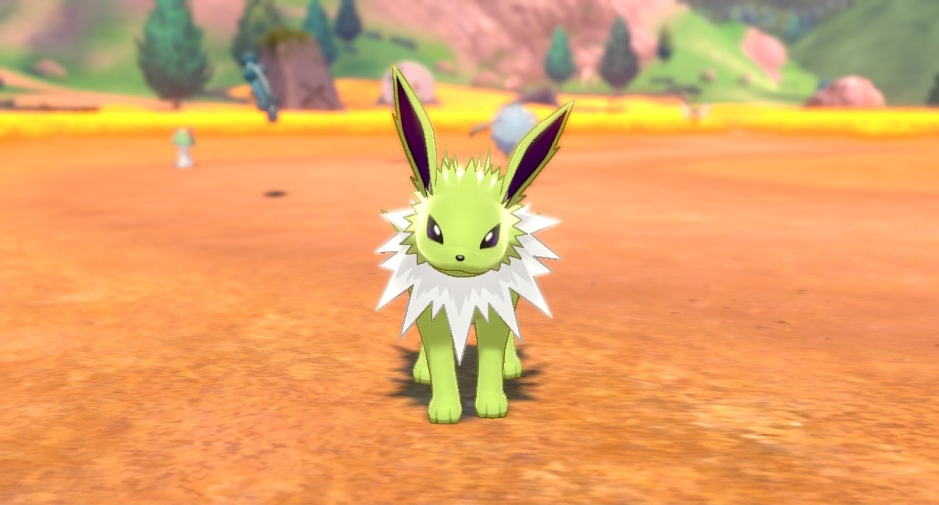 Pokémon Eevee evolutions: Shiny Jolteon in the wild.