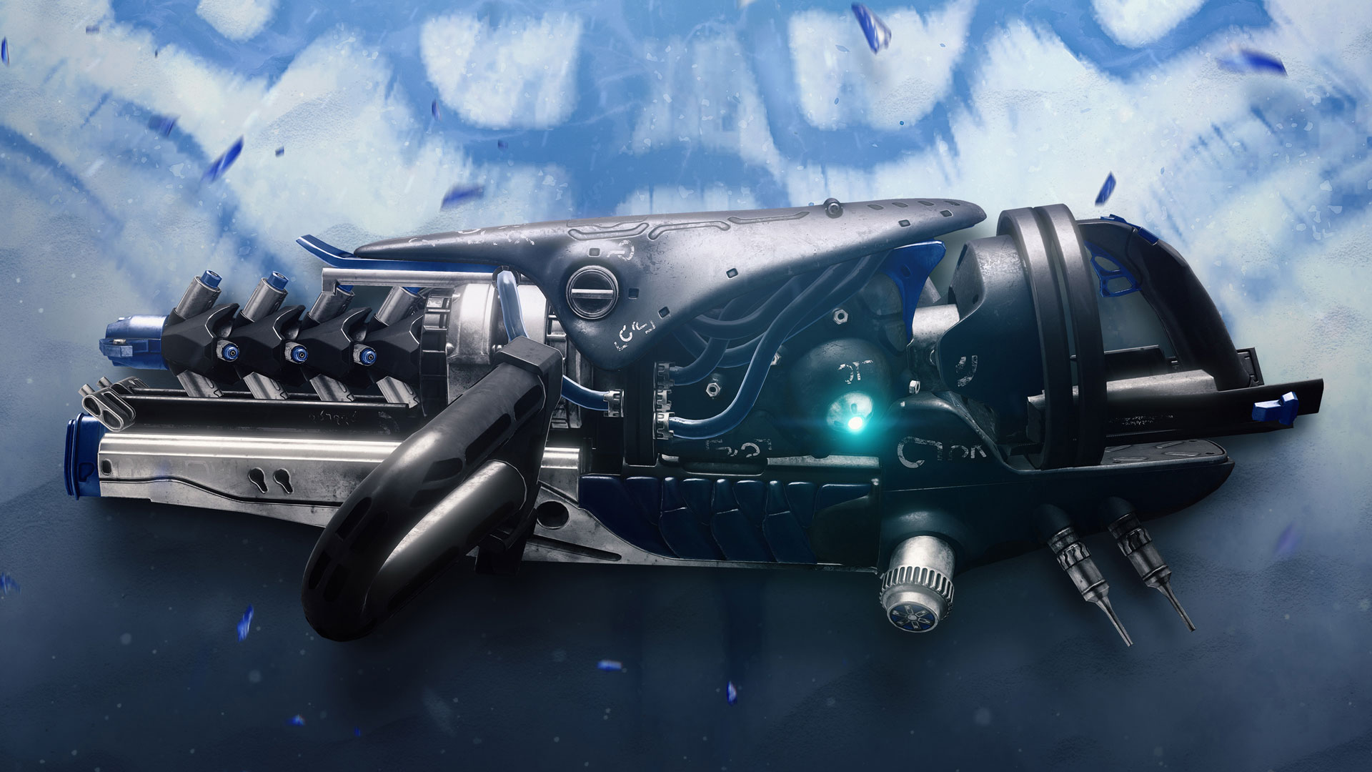 Destiny 2 Beyond Light Exotic weapons: A close-up of Salvation's Grip.