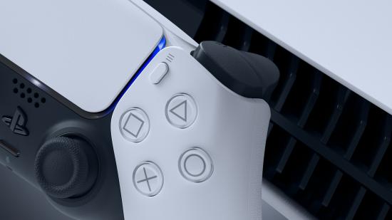 PS5 delete user: A close-up image of the PS5 controller's face buttons.