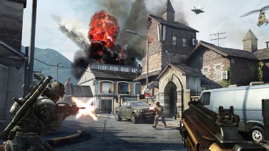 A church explodes in Call of Duty