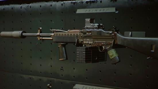 A Stoner 63 LMG from Black Ops Cold War
