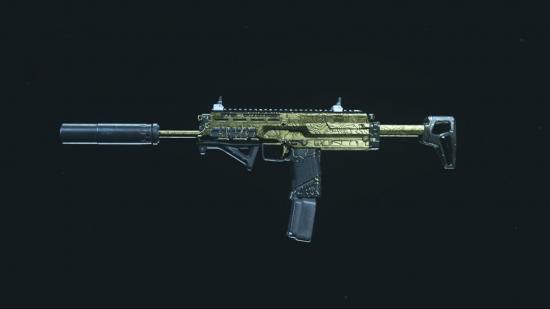 A gold MP7 in Warzone