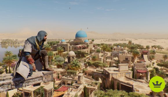 Best Xbox One games: Basim overlooking a city at day in Assassin's Creed Mirage.