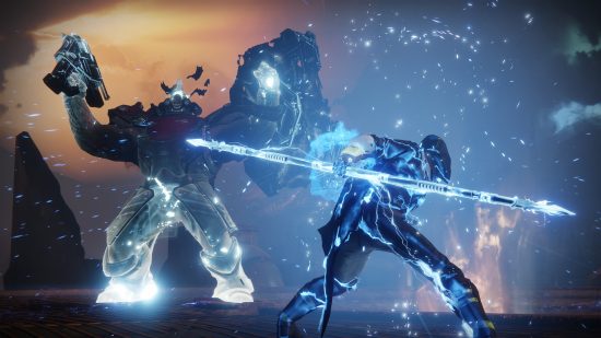 Best Xbox One games: An Arc Hunter using a lightning staff against an enemy.