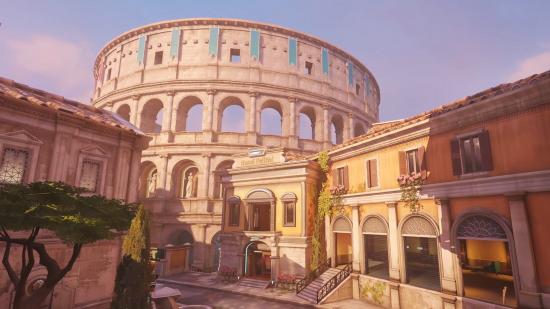 The antique architecture of Rome, stylised for Overwatch 2