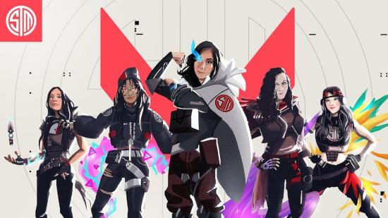 Five Valorant characters of TSM's all-female team