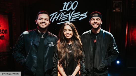 100 Thieves co-owners CouRage, Valkyrae, and Nadeshot