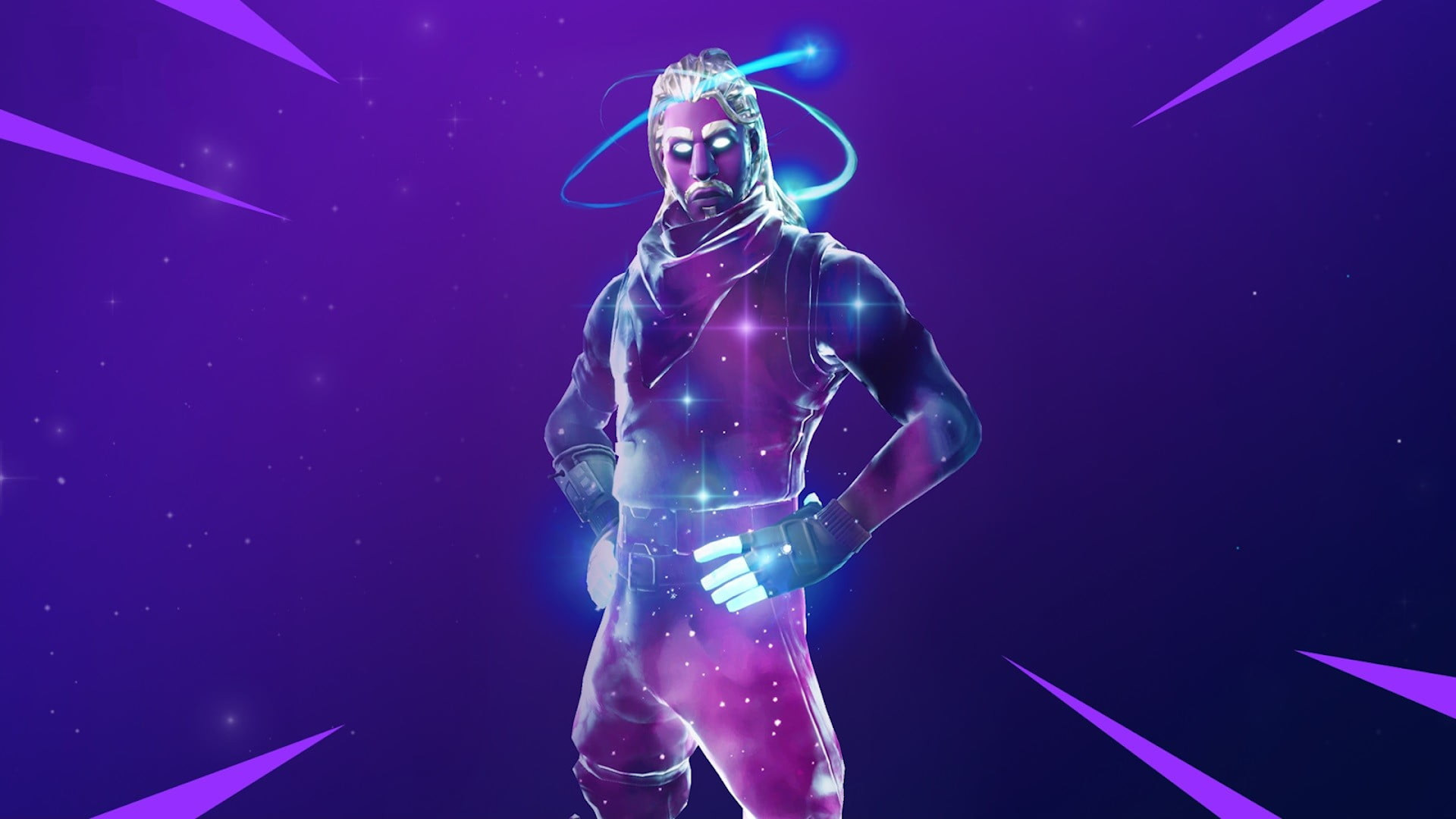 Rarest Fortnite skins: The Galaxy skin with their hands on their hips.