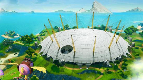 The O2 Arena recreated in Fortnite