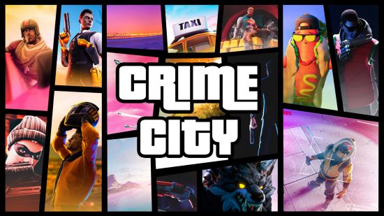 Best Fortnite Creative codes and maps: Crime City key art in Fortnite