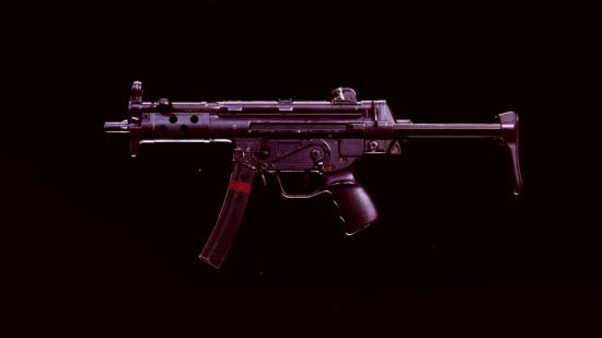 MP5 Warzone Loadout Cold War: an image of the MP5 from Black Ops Cold War on a black background