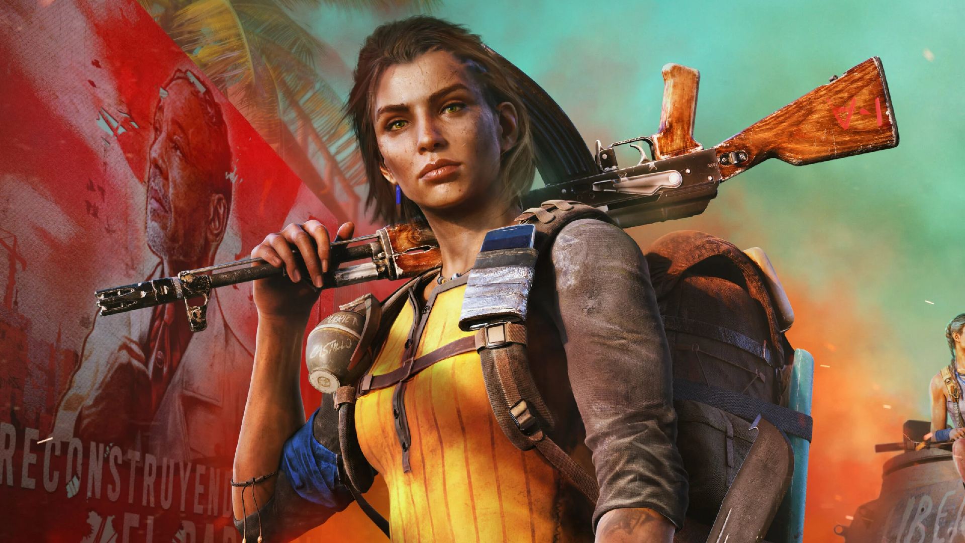 Far Cry 6 character customization: The female Dani Rojas can be seen pictured in the game's key art. 