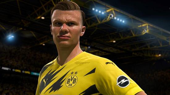 FIFA 22 wonderkids: Haaland stands proud in a yellow jersey