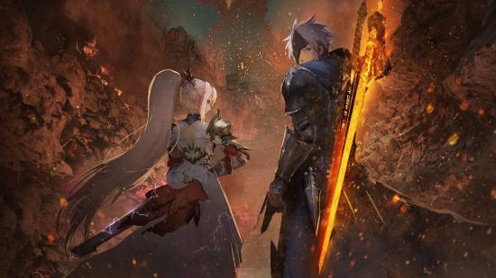 Two of Tales of Arise's protagonists can be seen in the key art.