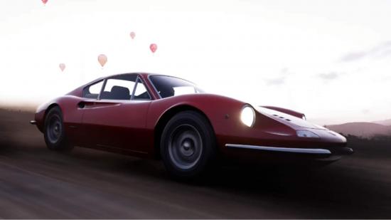Forza Horizon 5 A Fine Addition Guide: The Ferrari Dino can be seen racing through the countryside of Mexico.