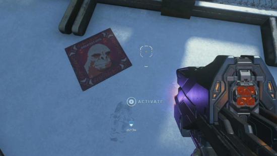 Halo Infinite Easter Egg Locations: Craig's album cover can be seen on the roof of the tower.