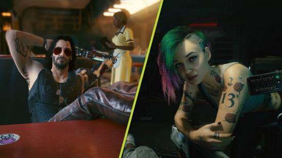 Cyberpunk 2077 Demo: Johnny Silverhand and Judy can be seen alongside one another