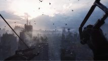 Dying Light 2 Nightrunner Tools: Aiden can be seen using the glider to glide to the ground.