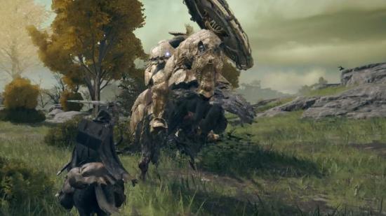 Elden Ring How To Beat Tree Sentinel: The player can be seen fighting the Tree Sentinel