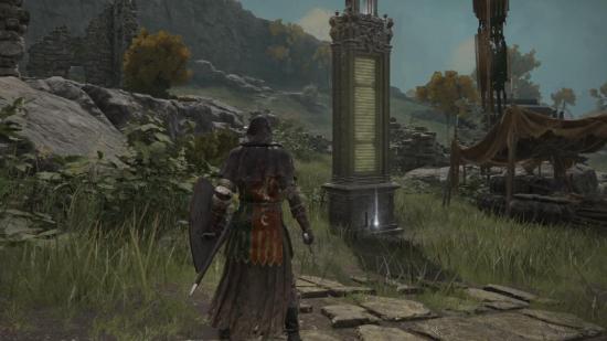 Elden Ring Map Locations: The pillar which has a map location can be seen.