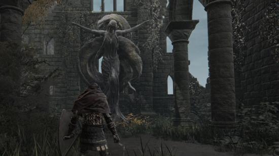 Elden Ring Sacred Tear locations: A church can be seen with the player standing in it.