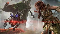 Horizon Forbidden West Ammo Types: Aloy can be seen fighting a Clamberjaw
