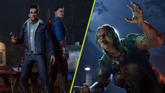 Evil Dead The Game Closed Beta Xbox: Ash and an enemy can be seen