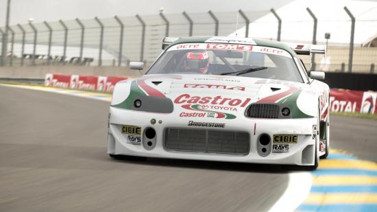Gran Turismo 7 Legendary Cars: A car can be seen racing on a track