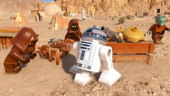 Lego Star Wars The Skywalker Saga Kyber Brick Locations: R2D2 can be seen on Tattooine