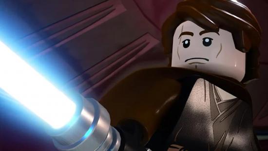 Lego Star Wars The Skywalker Saga Studs X10 Cheat Code: Anakin can be seen holding a lightsaber
