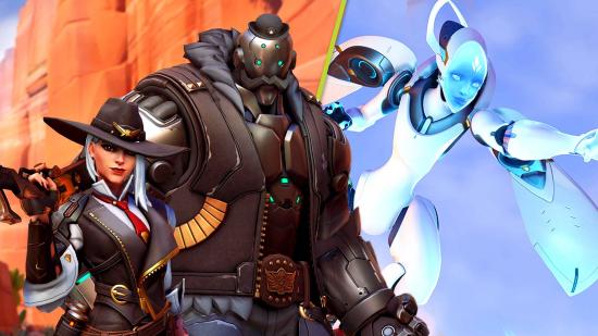 Ubisoft Project Q Leak: Two images of Overwatch characters, Ashe and Echo