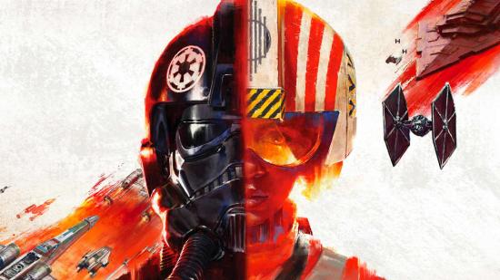 Xbox Best Star Wars Games: The key art for the game can be seen with a pilot from both the Empire and Rebel side