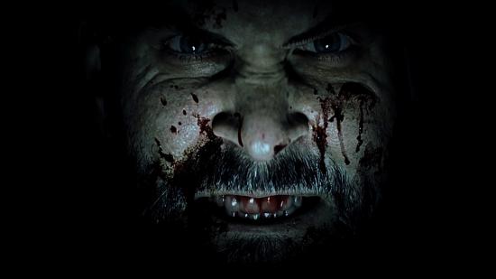 Alan Wake 2 Release Date: An image of a bloody face grimacing in the light