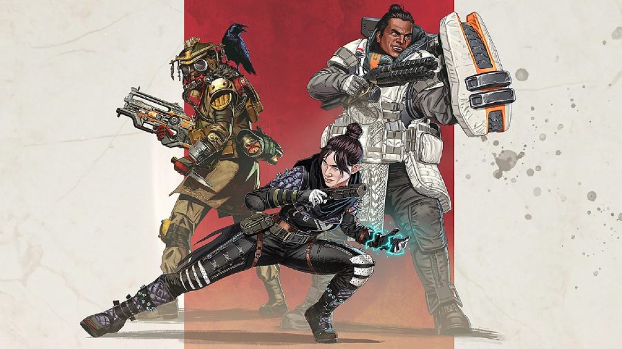 Apex Legends: Bloodhound, Gibraltor, and Wraith can be seen in art for the game.
