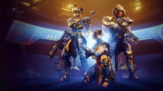 destiny 2 season 17 vault space increase coming to the bungie looter shooter guardians pose with weapons in new art