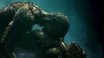 Scorn release date confirmed: An image of two biopunk humanoids doing something with one another