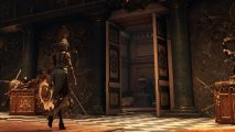 Steelrising Preview Gameplay Elden Ring Bloodborne Nioh: Aegis can be seen walking through a large hall