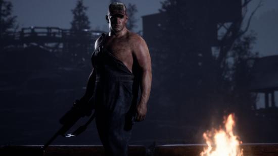The Quarry Preview Until Dawn Sequel: Bobby can be seen by a campfire