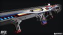 Apex Legends Awakening Collection Event weapon skins longbow: an image of a longbow with red and blue wiring