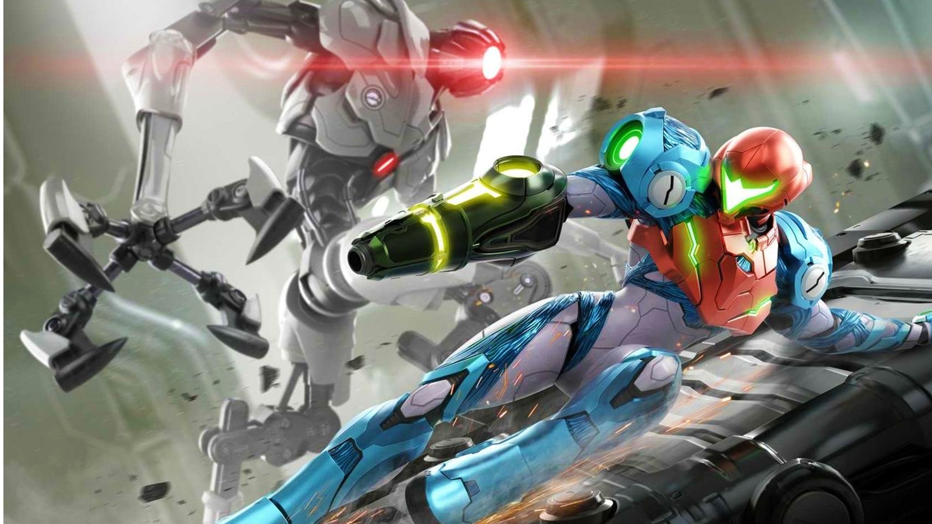 best switch exclusives metroid dread samus sliding away from enemy