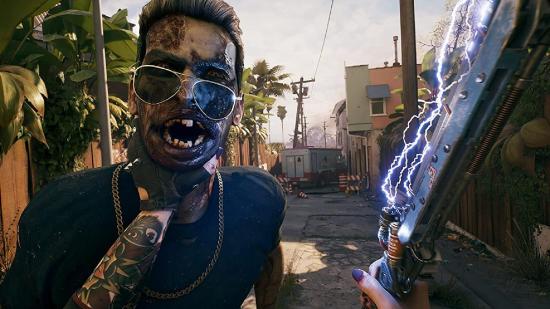 Dead Island 2 Release Date: The player can be seen holding a zombie by the throat.