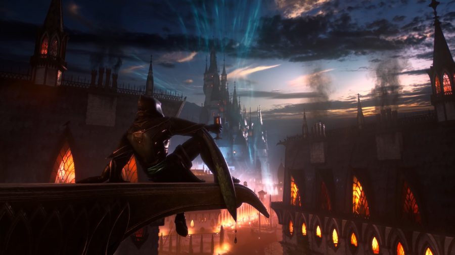 Dragon Age Dreadwolf: A character can be seen sitting on a rooftop