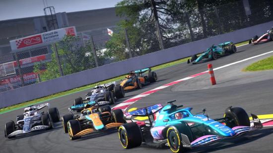 F1 22 Release Time Countdown: Multiple cars can be seen racing