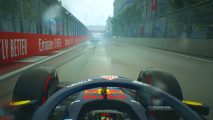 F1 Manager 2022 release date: an image of a TV Pod cam on a Red Bull F1 car from the game