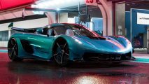 forza motorsport xbox series x|s resolution framerate supercar on the track at night in the rain with ray tracing