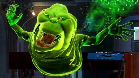 Ghostbusters Spirits Unleashed Ghost Gameplay: Slimer can be seen