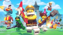 Lego Brawls Release Date: Multiple mini-figures can be seen running towards the camera