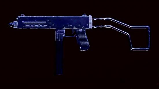 Marco 5 Warzone loadout: An image of the Marco 5 SMG on a black background