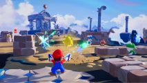 Nintendo Direct June 2022 Start Time: Mario can be seen firing weapons at people